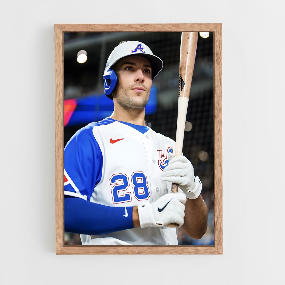 Poster Matt olson batteur – affiche Baseball (vue 4)